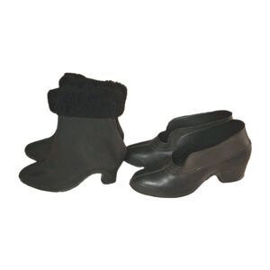 Goodyear Vintage 1940s-50s High Heeled Pump Protectors Rubber Boots With Covers